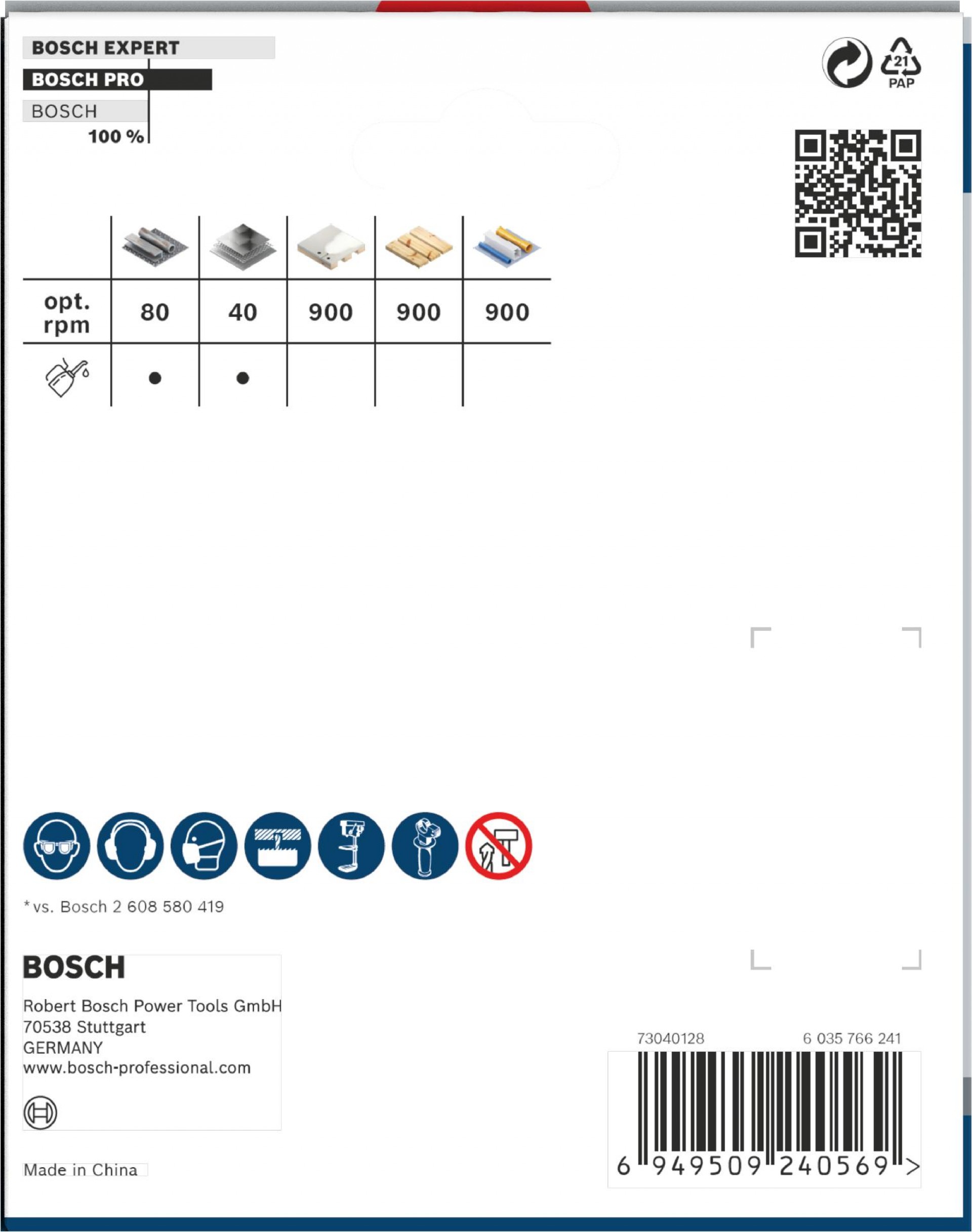 Serra craniana PRO Multi Material PC Plus, 108 mm refª 2608594412 BOSCH