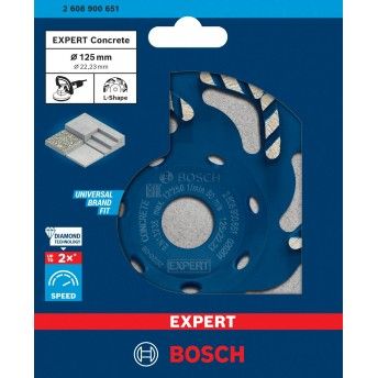 EXPERT Concrete Diamond Grinding Head, 125 x 22,23 x 4,5 mm refª 2608900651 BOSCH EXPERT Concrete Diamond Grinding Head, 125 x 22,23 x 4,5 mm refª 2608900651 BOSCH
