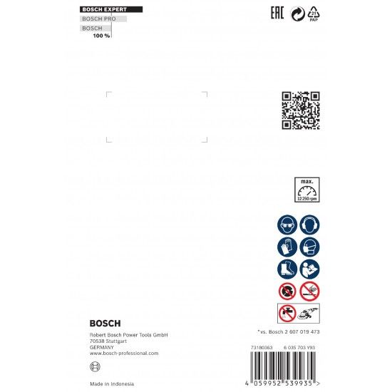 Discos de diamante X-LOCK EXPERT HardCeramic 125 x 22.23 x 1.4 x 10 mm ref� 2608900658 BOSCH