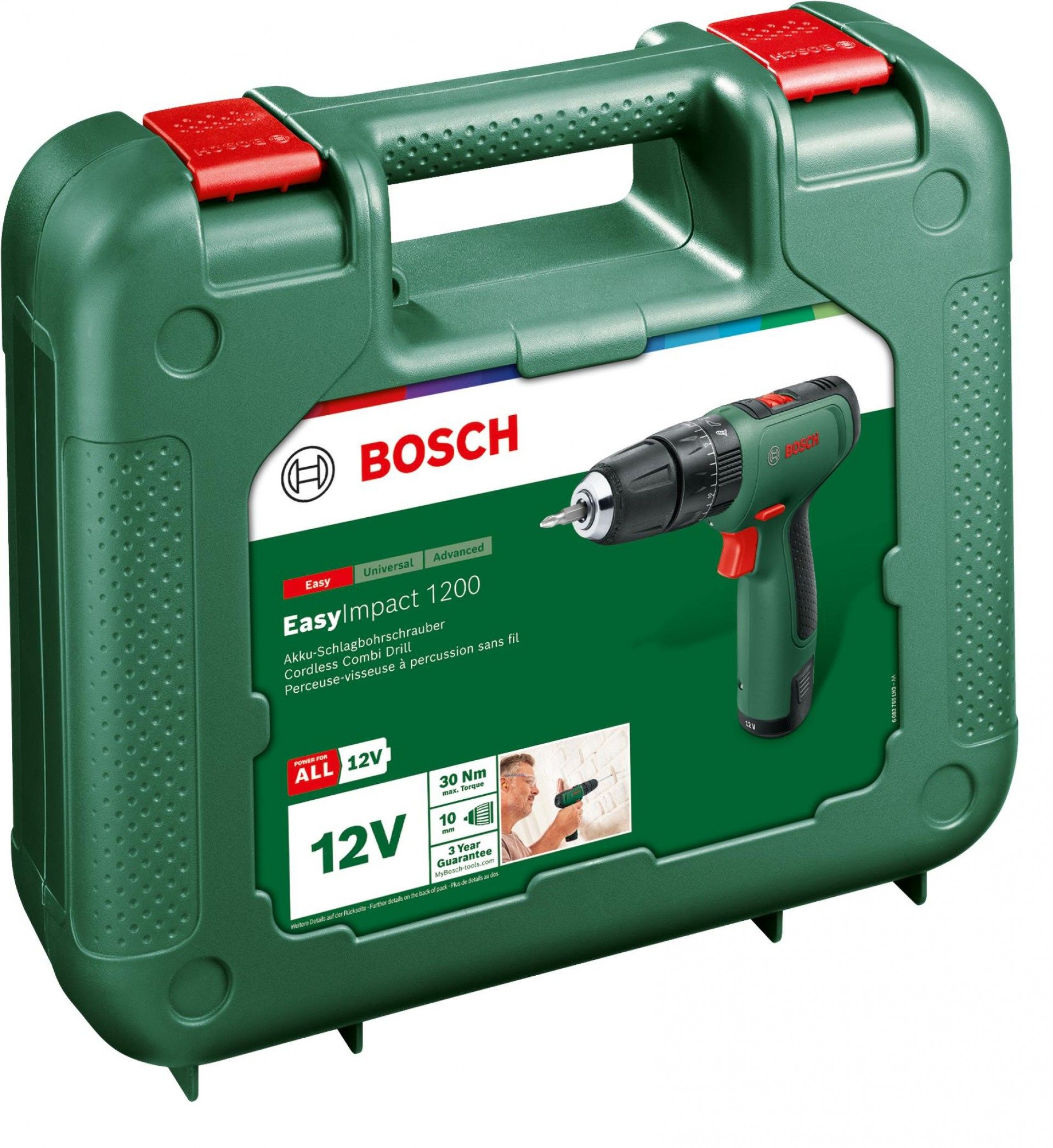 Aparafusadora com percussão sem fio EasyImpact 1200 refª 06039D3104 BOSCH