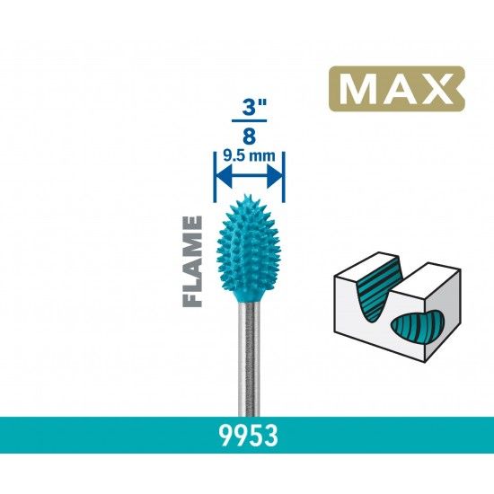 Talhar/Gravar Ponta de esculpir em forma de chama Power Carving DREMEL MAX (9953) ref 26159953DM D