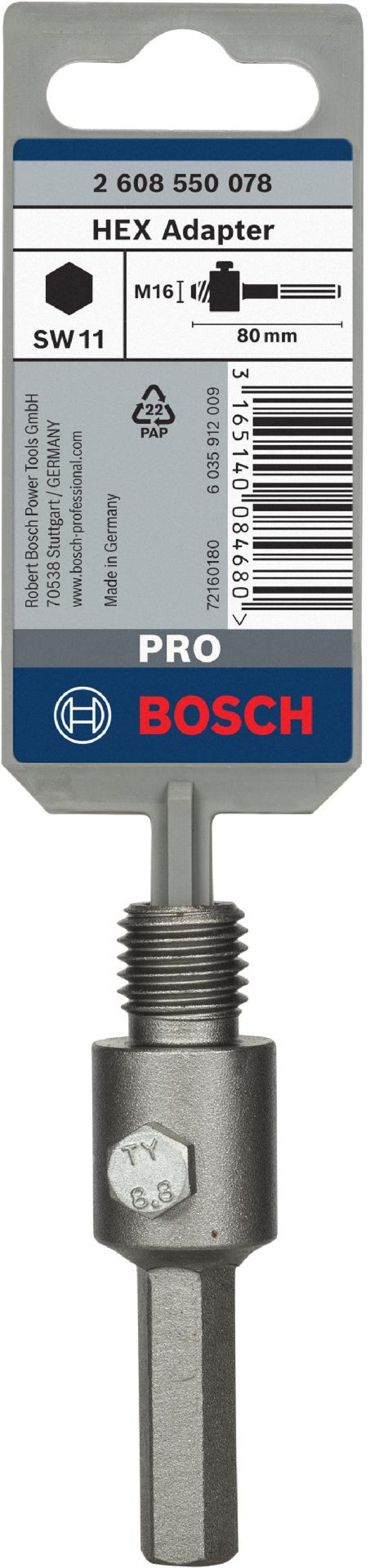 PRO Hex Adapter, M16, 80 mm refª 2608550078 BOSCH
