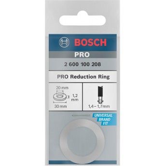 Anel de redução para lâmina de serra circular PRO, 30 x 1,2 x 20 mm refª 2600100208 BOSCH Anel de redução para lâmina de serra circular PRO, 30 x 1,2 x 20 mm refª 2600100208 BOSCH