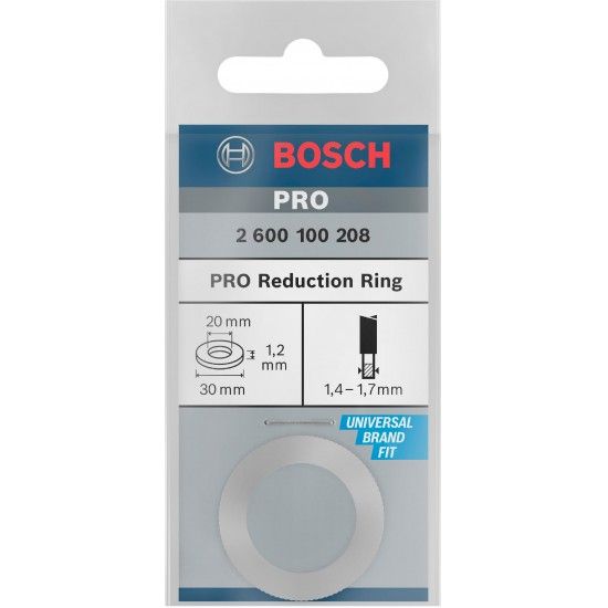Anel de redu��o para l�mina de serra circular PRO, 30 x 1,2 x 20 mm ref� 2600100208 BOSCH