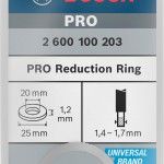 Anel de redução para lâmina de serra circular PRO, 25 x 1,2 x 20 mm refª 2600100203 BOSCH Anel de redução para lâmina de serra circular PRO, 25 x 1,2 x 20 mm refª 2600100203 BOSCH