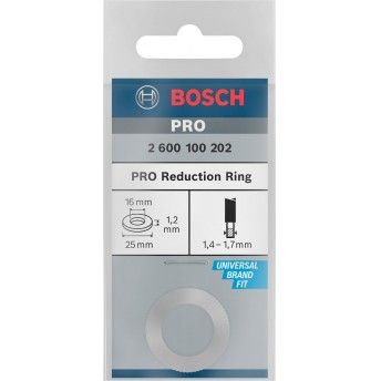 Anel de redu��o para l�mina de serra circular PRO, 25 x 1,2 x 16 mm ref� 2600100202 BOSCH