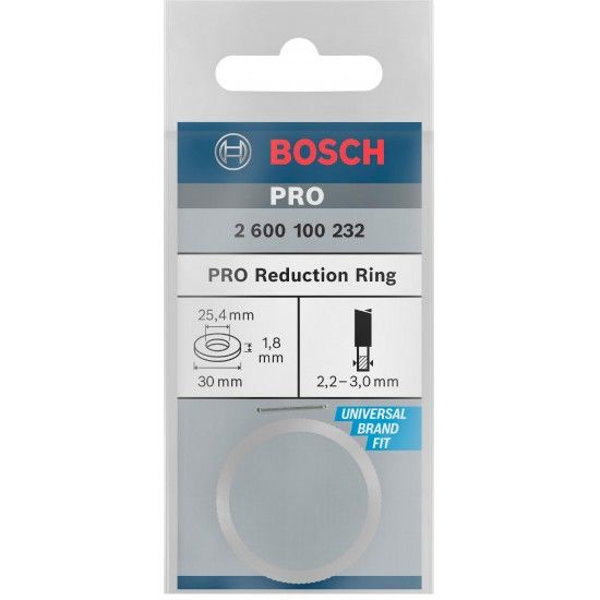Anel de redu��o para l�mina de serra circular PRO, 30 x 1,8 x 25,4 mm ref� 2600100232 BOSCH