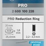 Anel de redu��o para l�mina de serra circular PRO, 25,4 x 1,8 x 20 mm ref� 2600100228 BOSCH