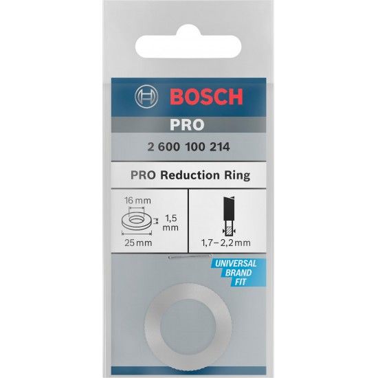 Anel de redu��o para l�mina de serra circular PRO, 25 x 1,5 x 16 mm ref� 2600100214 BOSCH