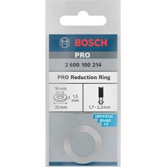 Anel de redu��o para l�mina de serra circular PRO, 25 x 1,5 x 16 mm ref� 2600100214 BOSCH