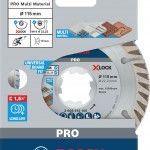 Disco de diamante PRO Multi Material X-Lock, 115 x 22,23 mm, 22,23 mm ref 2608615165 BOSCH