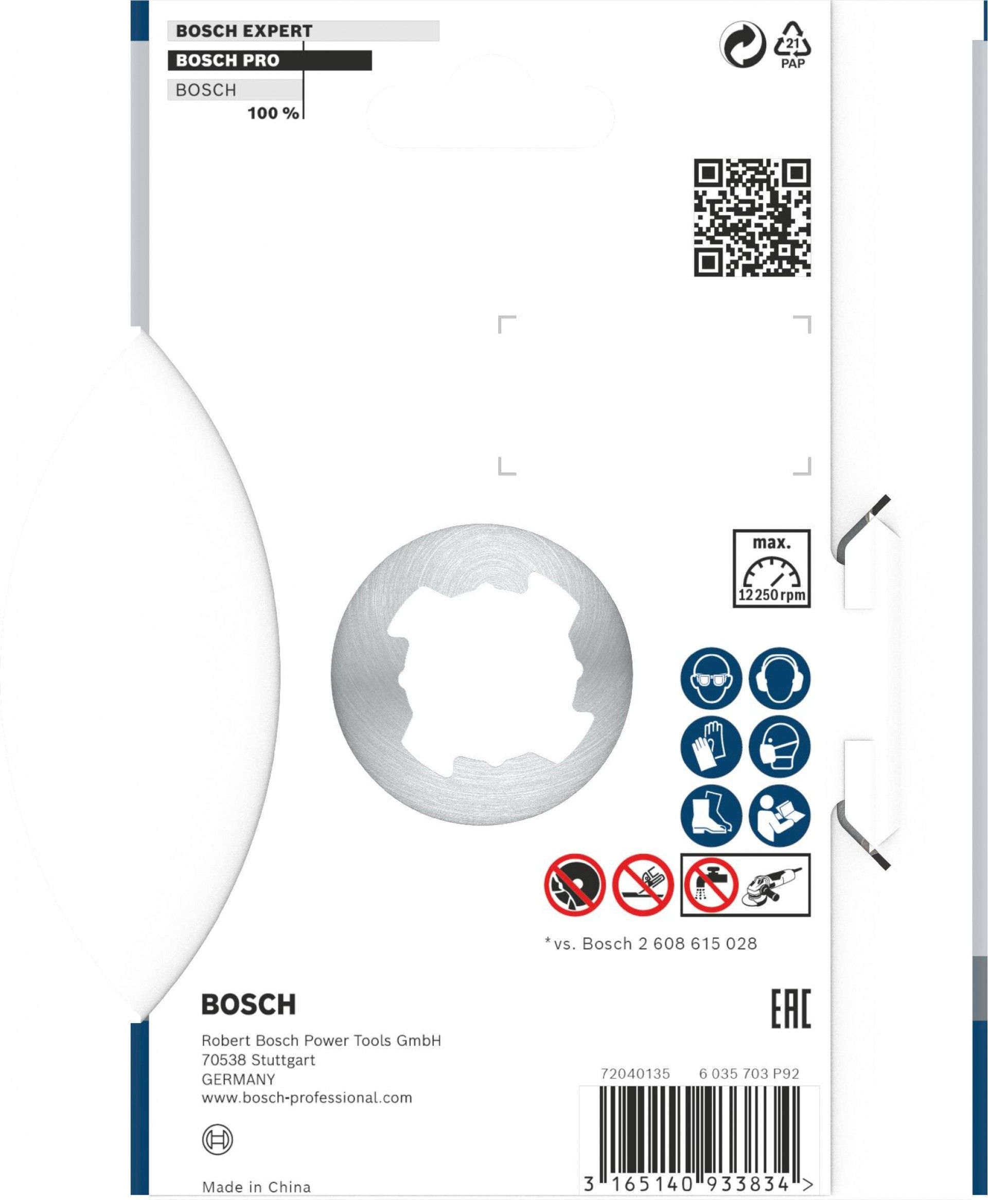 Disco de diamante PRO Multi Material X-Lock, 125 x 22,23 mm, 22,23 mm refª 2608615166 BOSCH