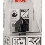 Fresa Bit V-Groove, 90° x Ø 16, Shank 8 mm refª 2608628407 BOSCH Fresa Bit V-Groove, 90° x Ø 16, Shank 8 mm refª 2608628407 BOSCH