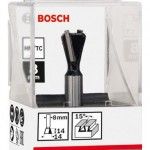 Fresa Dovetail Bit, 15°, Shank 8 mm refª 2608628408 BOSCH Fresa Dovetail Bit, 15°, Shank 8 mm refª 2608628408 BOSCH