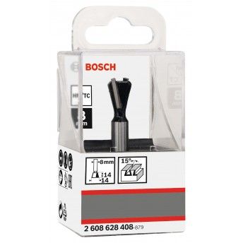 Fresa Dovetail Bit, 15°, Shank 8 mm refª 2608628408 BOSCH Fresa Dovetail Bit, 15°, Shank 8 mm refª 2608628408 BOSCH