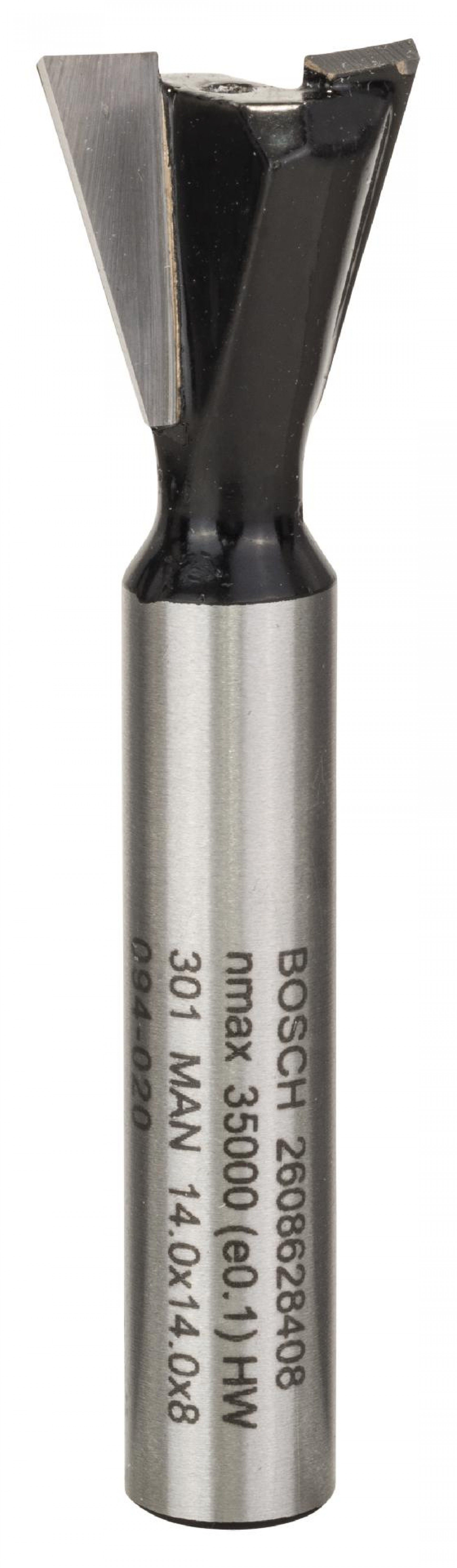 Fresa Dovetail Bit, 15°, Shank 8 mm refª 2608628408 BOSCH