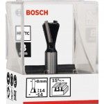 Fresa Dovetail Bit, 15°, Shank 8 mm refª 2608628408 BOSCH Fresa Dovetail Bit, 15°, Shank 8 mm refª 2608628408 BOSCH