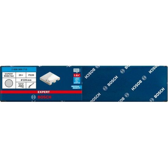 Rede de lixa para cart�o-gesso EXPERT M480, 225 mm, G 220, 25 unidades ref� 2608900712 BOSCH