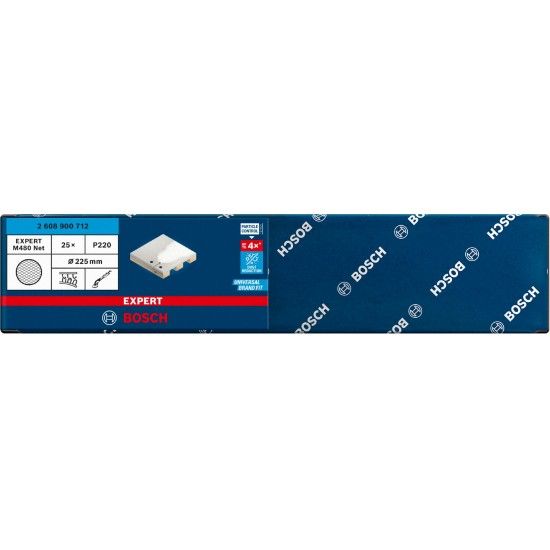 Rede de lixa para cart�o-gesso EXPERT M480, 225 mm, G 220, 25 unidades ref� 2608900712 BOSCH