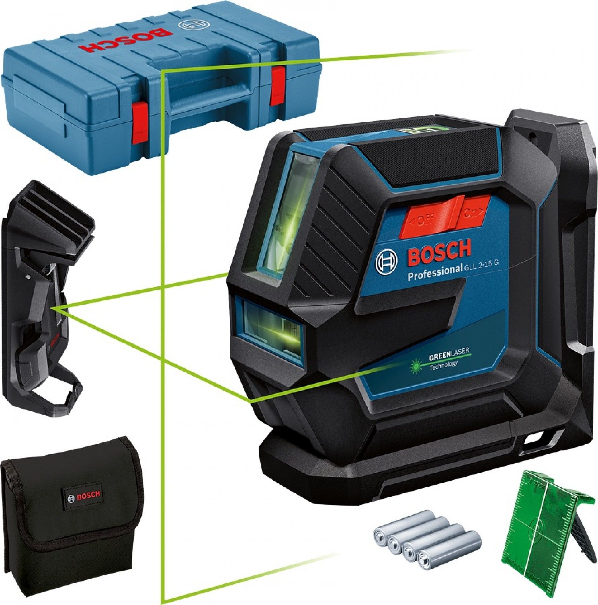 Nível laser de linhas GLL 2-15 G refª 0601063W02 BOSCH