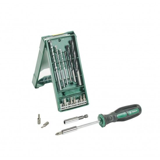Promoline MKM Conjunto de pontas de aparafusar e brocas Mini-X-Line, 16 peças refª 2607017654 BOSCH Promoline MKM Conjunto de pontas de aparafusar e brocas Mini-X-Line, 16 peças refª 2607017654 BOSCH