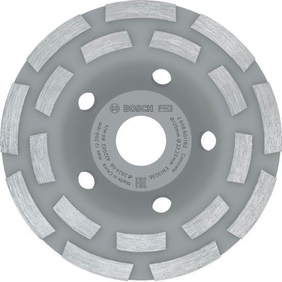 Mó PRO Concrete, 50 x 125 mm, 22,23 mm refª 2608601762 BOSCH Mó PRO Concrete, 50 x 125 mm, 22,23 mm refª 2608601762 BOSCH