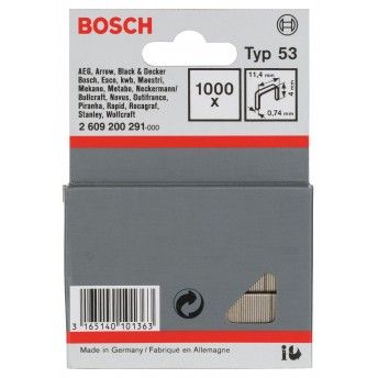 Agrafo de arame fino, tipo 53 ref� 2609200291 BOSCH