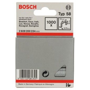 Agrafo de arame fino, tipo 58 ref� 2609200234 BOSCH
