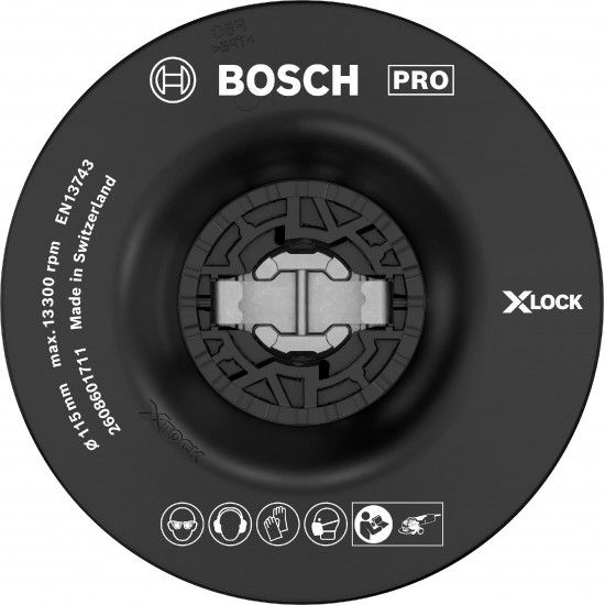 PRO Backing Pad Soft, 115 mm, X-Lock refª 2608601711 BOSCH PRO Backing Pad Soft, 115 mm, X-Lock refª 2608601711 BOSCH