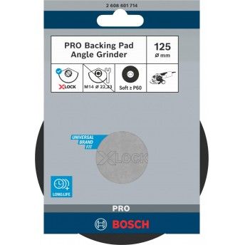 PRO Backing Pad Soft, 125 mm, X-Lock refª 2608601714 BOSCH PRO Backing Pad Soft, 125 mm, X-Lock refª 2608601714 BOSCH