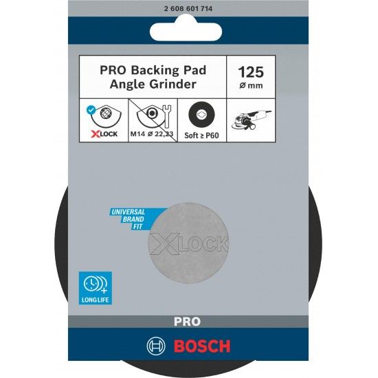 PRO Backing Pad Soft, 125 mm, X-Lock refª 2608601714 BOSCH PRO Backing Pad Soft, 125 mm, X-Lock refª 2608601714 BOSCH