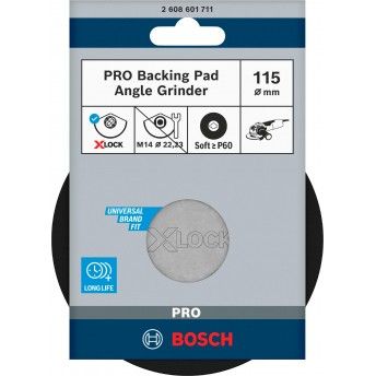 PRO Backing Pad Soft, 115 mm, X-Lock refª 2608601711 BOSCH PRO Backing Pad Soft, 115 mm, X-Lock refª 2608601711 BOSCH