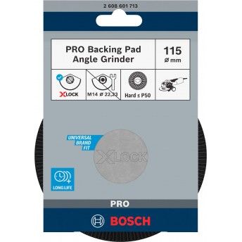 PRO Backing Pad Hard, 115 mm, X-Lock refª 2608601713 BOSCH PRO Backing Pad Hard, 115 mm, X-Lock refª 2608601713 BOSCH