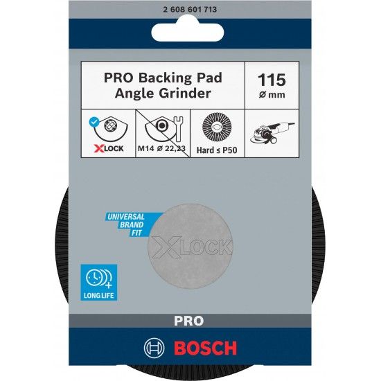 PRO Backing Pad Hard, 115 mm, X-Lock refª 2608601713 BOSCH PRO Backing Pad Hard, 115 mm, X-Lock refª 2608601713 BOSCH