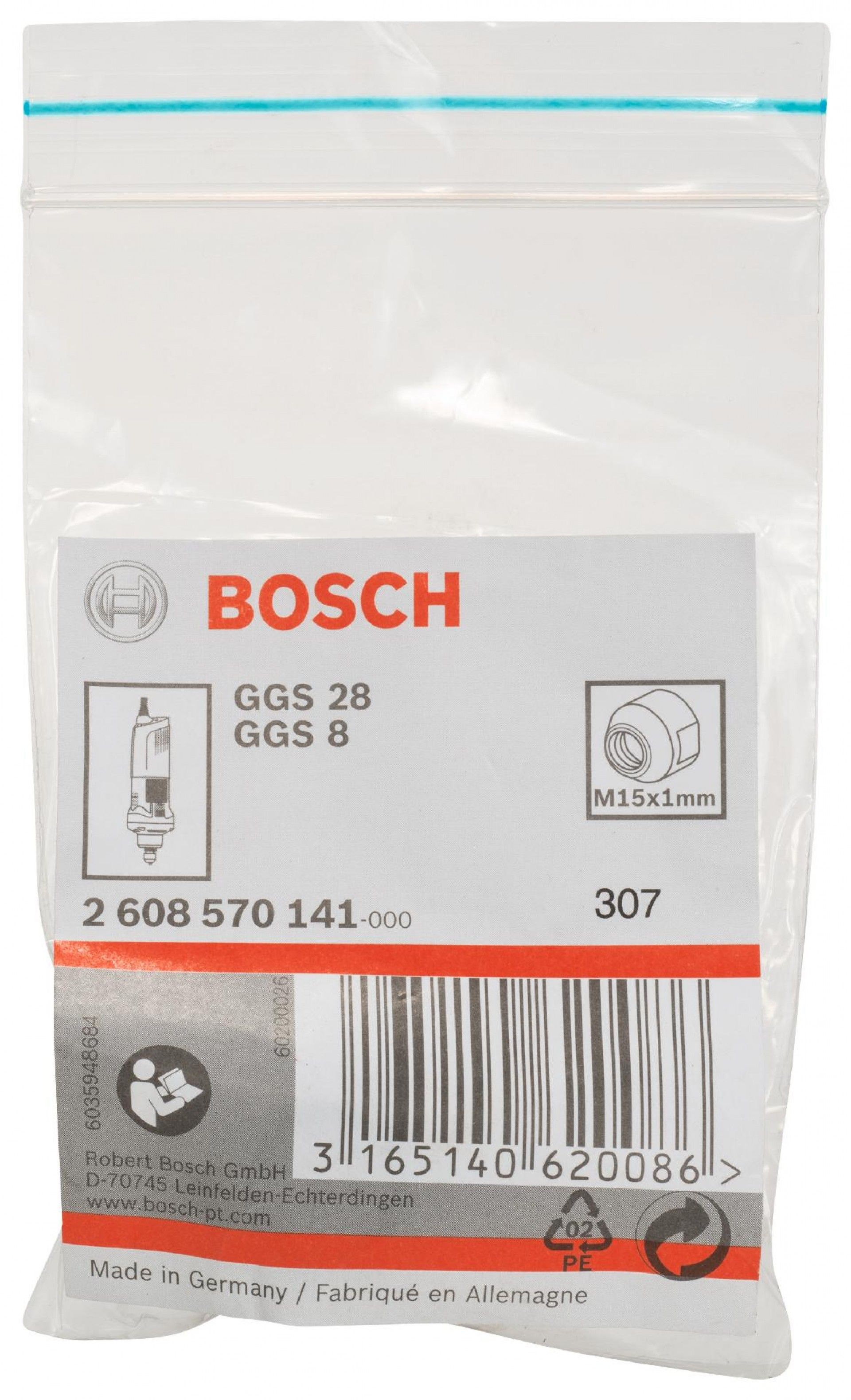 Porca de aperto para GGS 28 Professional refª 2608570141 BOSCH