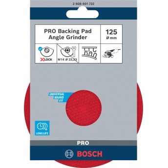 PRO Backing Pad X-Lock, 125 mm, autoaderente ref� 2608601722 BOSCH