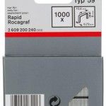 Agrafo de arame fino, tipo 59 refª 2609200240 BOSCH Agrafo de arame fino, tipo 59 refª 2609200240 BOSCH