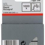 Agrafo de arame fino, tipo 59 refª 2609200240 BOSCH Agrafo de arame fino, tipo 59 refª 2609200240 BOSCH