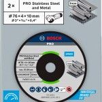 Disco de rebarbar PRO Stainless Steel and Metal, 76 x 4 x 10 mm refª 2608601705 BOSCH Disco de rebarbar PRO Stainless Steel and Metal, 76 x 4 x 10 mm refª 2608601705 BOSCH