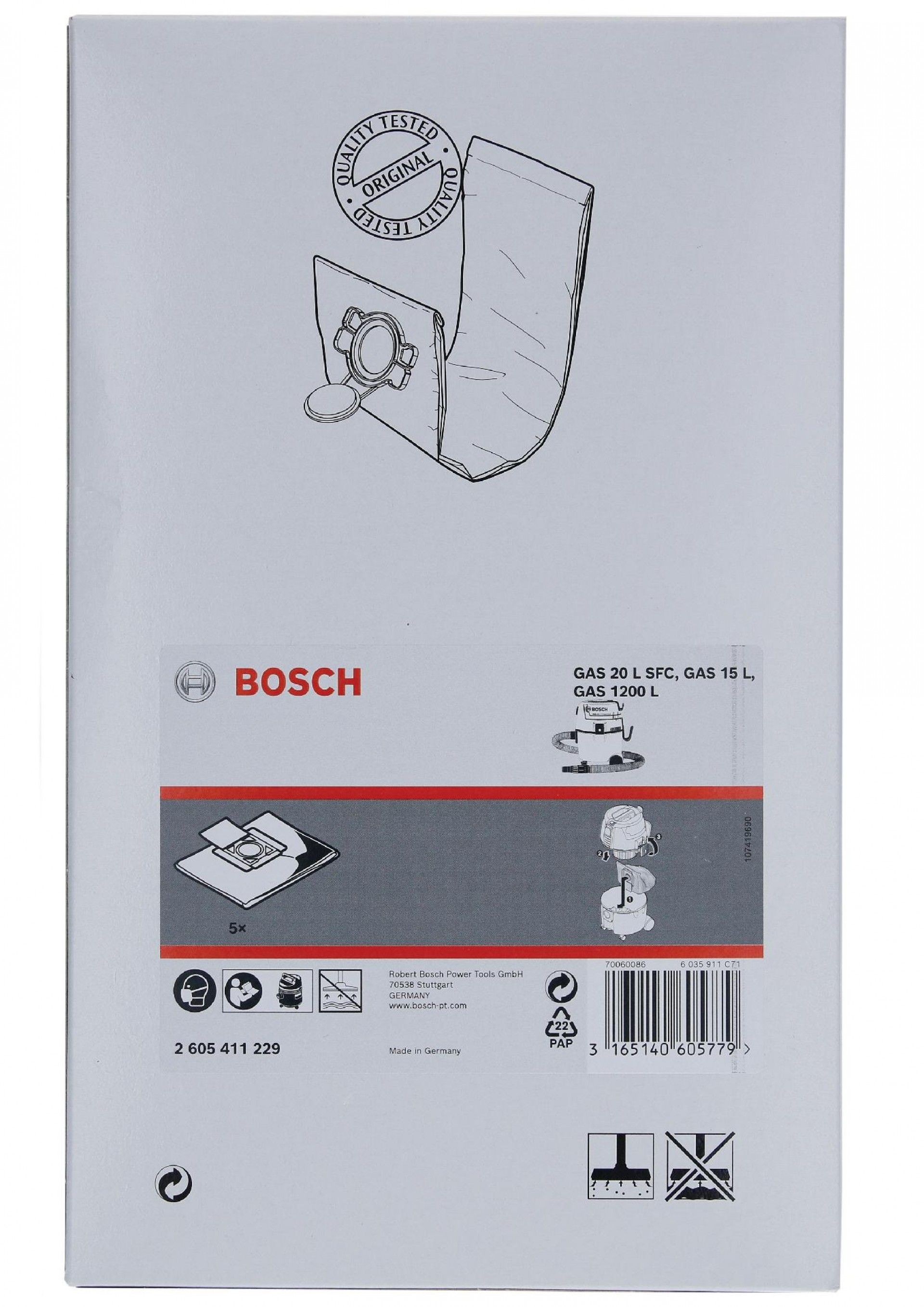 Saco de velo refª 2605411229 BOSCH