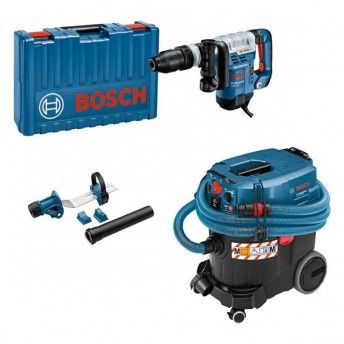 Kit Martelo GSH 5 CE + Aspirador GAS 35 M AFC + coletor p GDE max Professional ref 0615A5004M BOSC