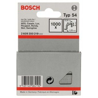 Agrafo de arame direito, tipo 54 refª 2609200219 BOSCH Agrafo de arame direito, tipo 54 refª 2609200219 BOSCH