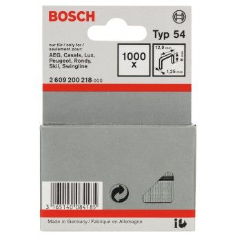 Agrafo de arame direito, tipo 54 refª 2609200218 BOSCH Agrafo de arame direito, tipo 54 refª 2609200218 BOSCH