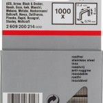 Agrafo de arame fino, tipo 53, inoxidável refª 2609200214 BOSCH Agrafo de arame fino, tipo 53, inoxidável refª 2609200214 BOSCH