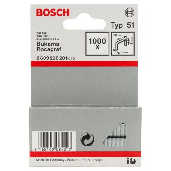 Agrafo de arame direito, tipo 51 ref� 2609200201 BOSCH