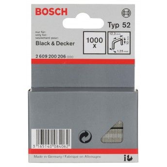 Agrafo de arame direito, tipo 52 refª 2609200206 BOSCH Agrafo de arame direito, tipo 52 refª 2609200206 BOSCH