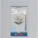 Kit Brocas para metal PRO Stainless Steel HSS-Co, 19 unid. ref� 2608587014 BOSCH