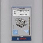Kit Brocas para metal PRO Stainless Steel HSS-Co, 25 unid. refª 2608587018 BOSCH Kit Brocas para metal PRO Stainless Steel HSS-Co, 25 unid. refª 2608587018 BOSCH
