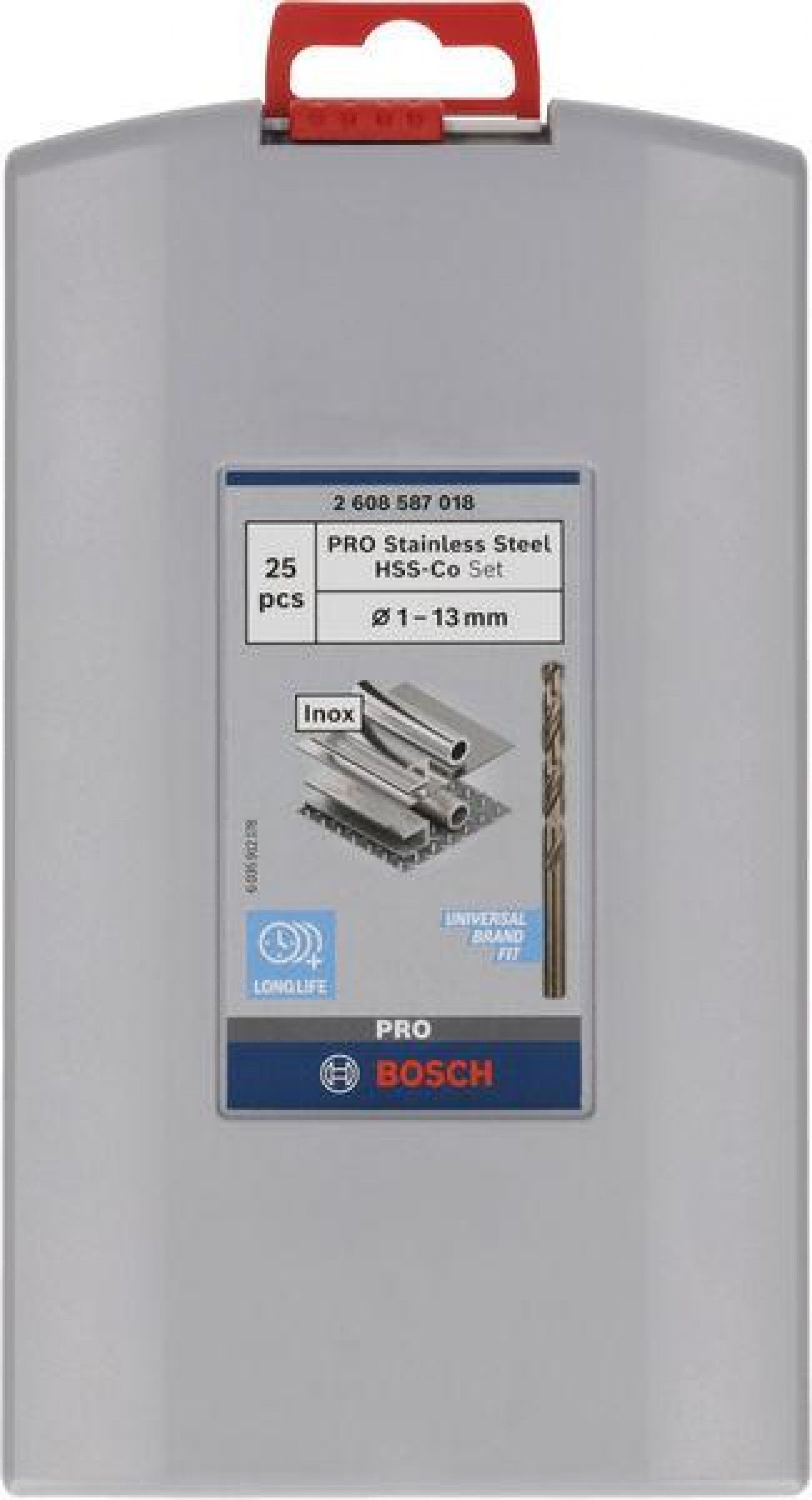 Kit Brocas para metal PRO Stainless Steel HSS-Co, 25 unid. refª 2608587018 BOSCH
