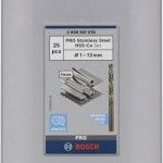 Kit Brocas para metal PRO Stainless Steel HSS-Co, 25 unid. refª 2608587018 BOSCH Kit Brocas para metal PRO Stainless Steel HSS-Co, 25 unid. refª 2608587018 BOSCH